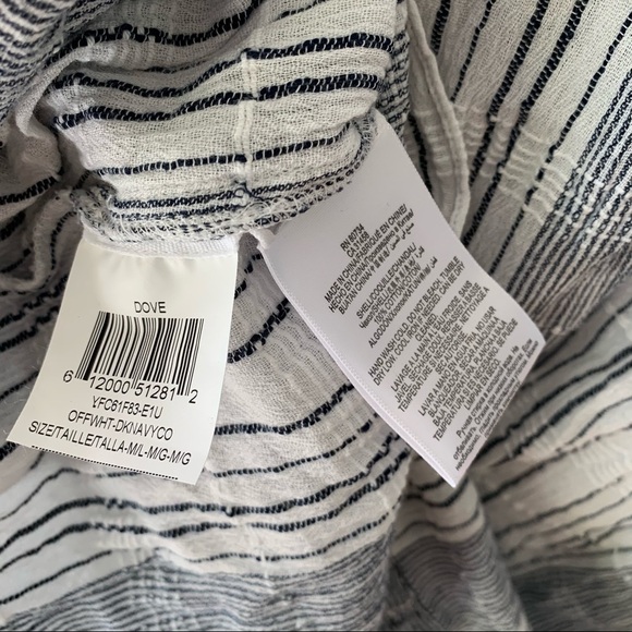 BCBGMaxAzria | Dove Ruffled Kaftan Dress Medium - Picture 5 of 7